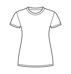 Blank t-shirts template Royalty Free Vector Image