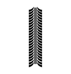 Tire tracks mark isolated icon Royalty Free Vector Image