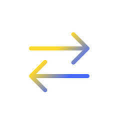 Bright circle arrows flow icon Royalty Free Vector Image