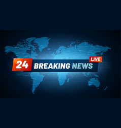 Breaking news background breaking news studio Vector Image