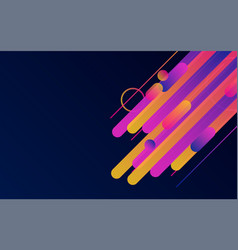 Rounded lines edge background creative lines for Vector Image
