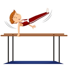 Parallel bars for gymnastics Royalty Free Vector Image