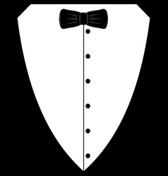 black suit black tie event invitation template vector image