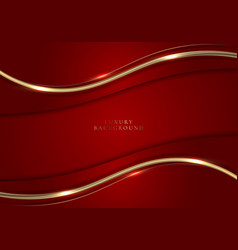 3d modern luxury template design red stripes Vector Image