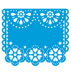 Papel picado bienvenidos design - mexican Vector Image