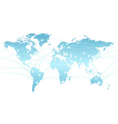 Seamless map of the global network Royalty Free Vector Image