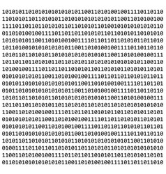 Binary code zero one matrix white background Vector Image