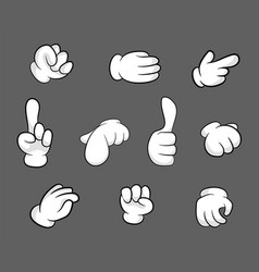 Hand gestures Royalty Free Vector Image - VectorStock