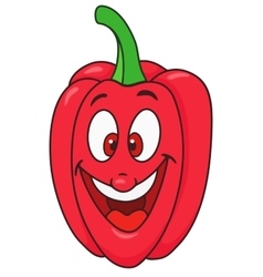 Cute red pepper vegetable cartoon Royalty Free Vector Image