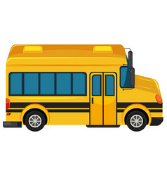 A school bus on white background Royalty Free Vector Image