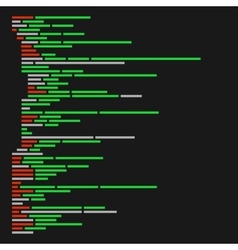 Program code listing abstract programming Vector Image