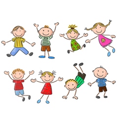 Happy kid cartoon Royalty Free Vector Image - VectorStock