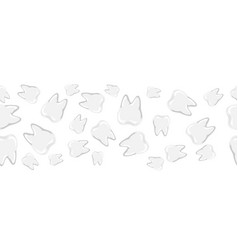 Seamless pattern with teeth Royalty Free Vector Image