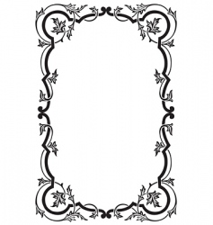 Antique frame engraving Royalty Free Vector Image