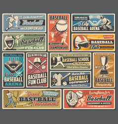 Baseball player silhouettes Royalty Free Vector Image