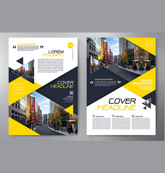 Brochure design a4 template Royalty Free Vector Image