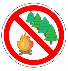 Do not cut tree sign Royalty Free Vector Image