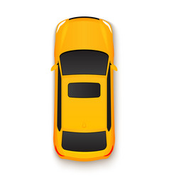 Car top view icon vehicle Royalty Free Vector Image