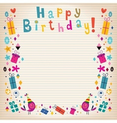 simple birthday borders vector