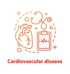 Cardiovascular disease concept icon Royalty Free Vector