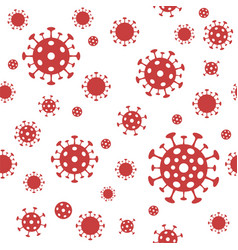 Coronavirus background seamless pattern Royalty Free Vector
