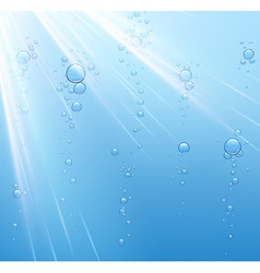 Water background with bubbles Royalty Free Vector Image