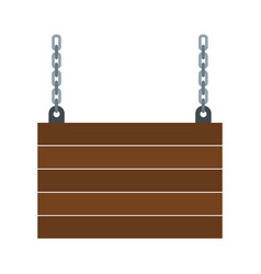 Wood sign icons set on white background Royalty Free Vector