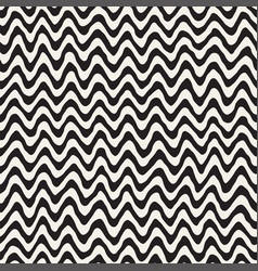Seamless wavy hand drawn stripes pattern Vector Image