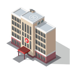 Hospital building Royalty Free Vector Image - VectorStock