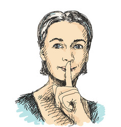 Shhh women secrets Royalty Free Vector Image - VectorStock