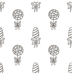 Graphic seamless pattern with candies Royalty Free Vector