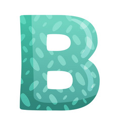 Letter b in circus style Royalty Free Vector Image