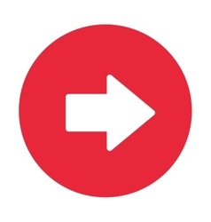 Arrow pointing right inside circle icon Royalty Free Vector