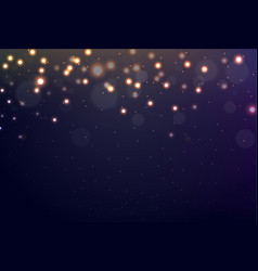 Star heart in night sky Royalty Free Vector Image