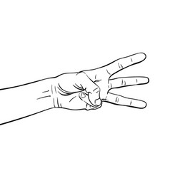 Middle Finger Drawings Drawing Vector Images (over 570)