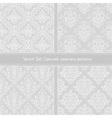 damask floral textile pattern vector image