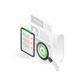 looking for the latest news information vector image vector image