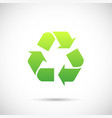 recycle sign icon isolated on white background vector image