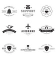 retro logotypes set vector image