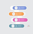 vertical steps timeline infographic element vector image