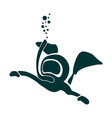 diving sport concept vector image