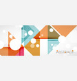 geometric abstract background techno color vector image vector image