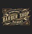 Barber shop logo western style Royalty Free Vector Image