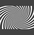 psychedelic spiral with radial gray rays swirl vector image