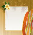 floral surfboards vector image vector image