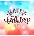 happy birthday card vector image
