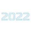 2022 year triangle 3d digital web banner vector image