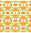 butterflies and flowers floral folk pattern vector image vector image