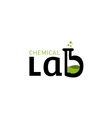 chemical lab logo letter b as a glass bulbs vector image