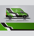 van wrap design sticker and decal vector image